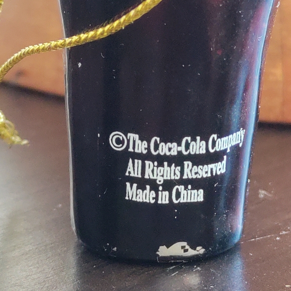 Glass Coca Cola "Cherry Coke Float" Holiday Ornament 2.4" - Picture 6 of 9